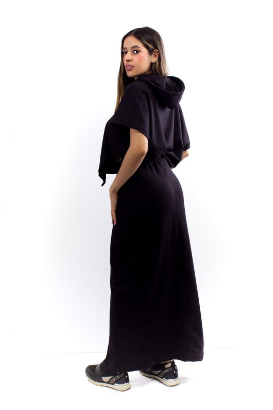 Asymmetric Hoodie Skirt